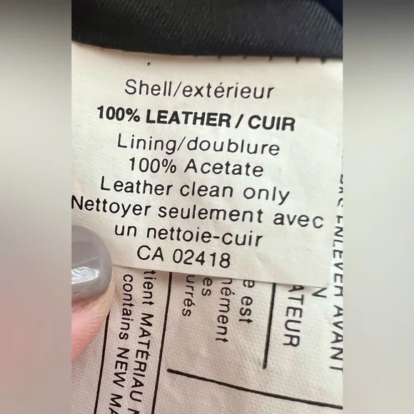 VINTAGE Leather Holt Renfrew Women’s Black Pants - Size 2 - Picture 6 of 9